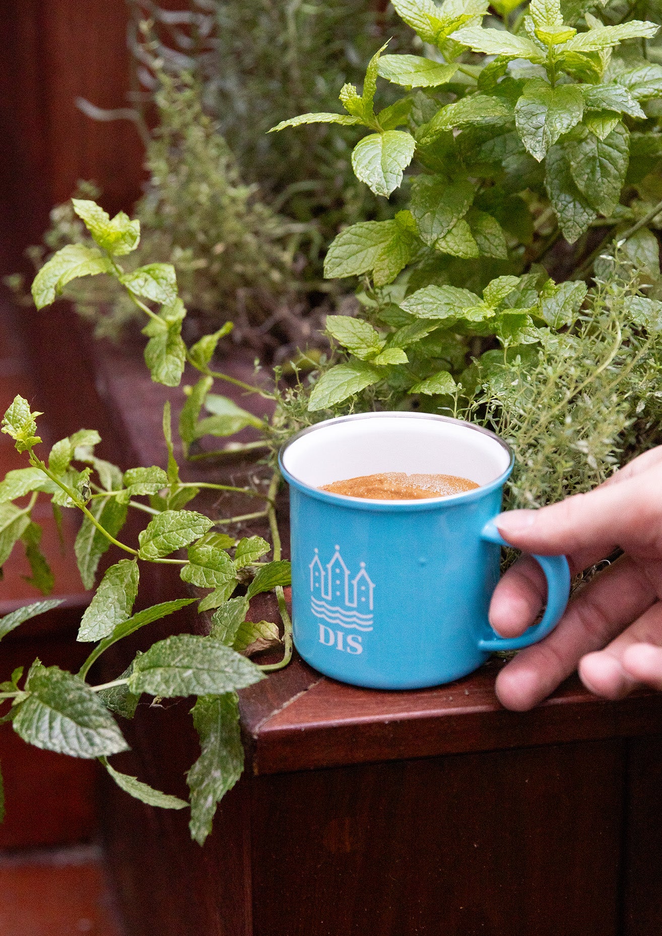 DIS Enamel Mug in Sky Blue